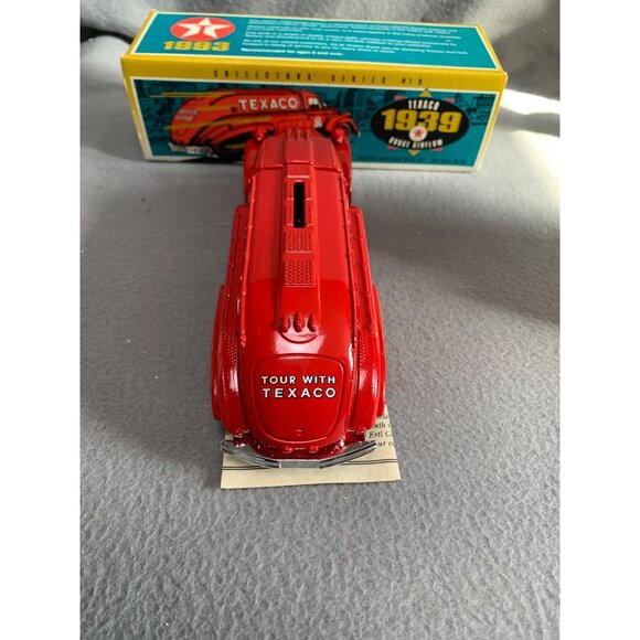 Texaco 1939 Dodge Airflow Tanker Bank Die-Cast Model Ertl Collectible Red - Picture 6 of 11